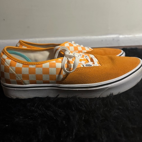 Vans Checkered Mustard Yellow With White Size 12 - Picture 1 of 5